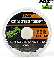Повідцевий матеріал в обплетенні Fox Edges Camotex Soft 20m 25.0 lb 20.0 lb