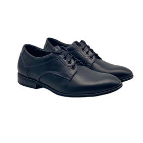 Туфлі класичні чоловічі шкіряні чорного кольору на шнурках “Style Shoes”