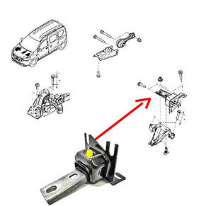 Renault (Original) 112209464R — Подушка двигуна ліва на Рено Докер K9K 1.5dci, фото 2