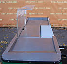 Касовий бокс із вузьким накопичувачем 150х110 см., лівий, зелений, з грошовим ящиком, Б/у, фото 7