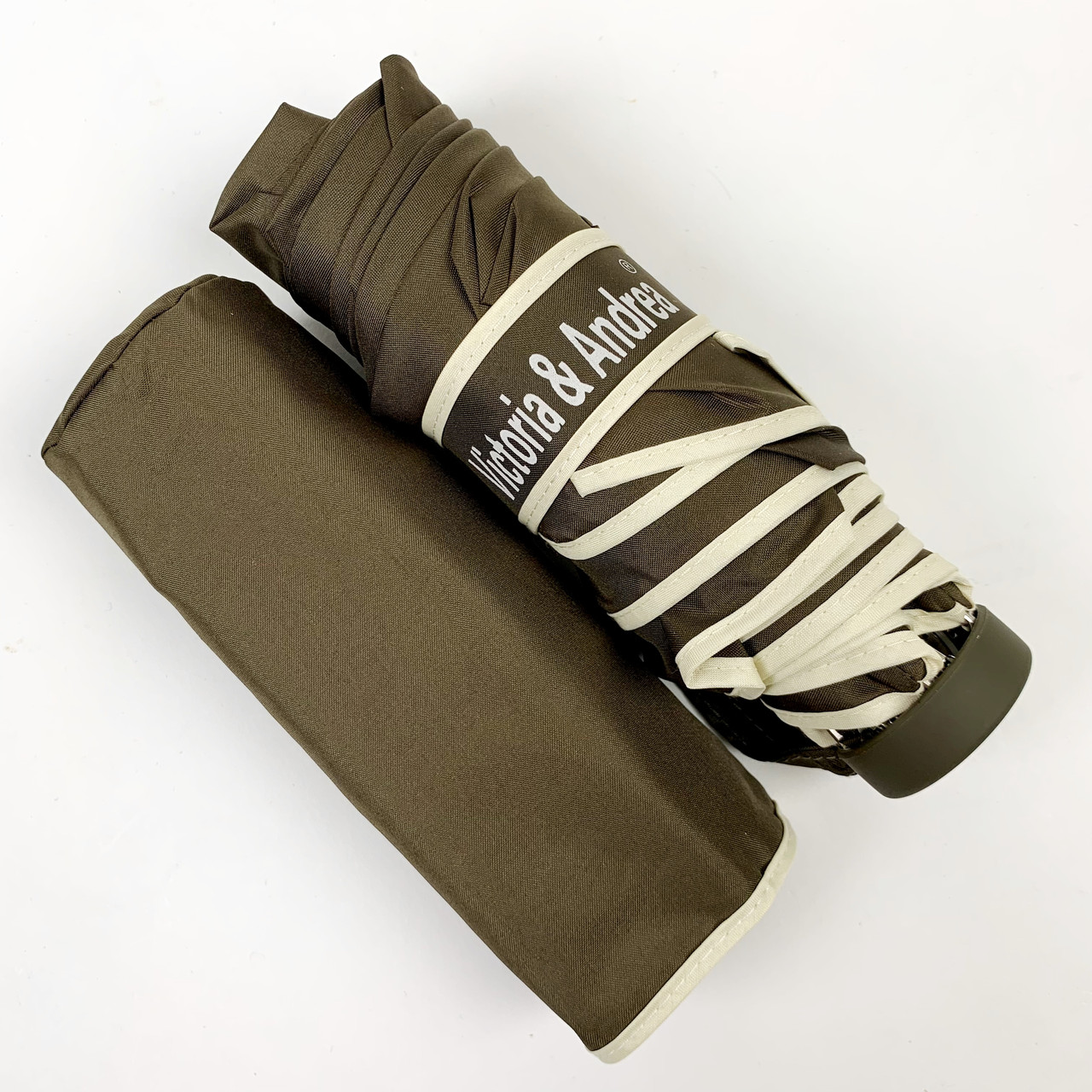 Механічна міні-парасоля "Малютка" від Victoria-Andrea, колір хакі, 08701-10