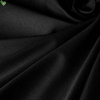 Декоративна однотонна тканина чорного кольору DR-81008