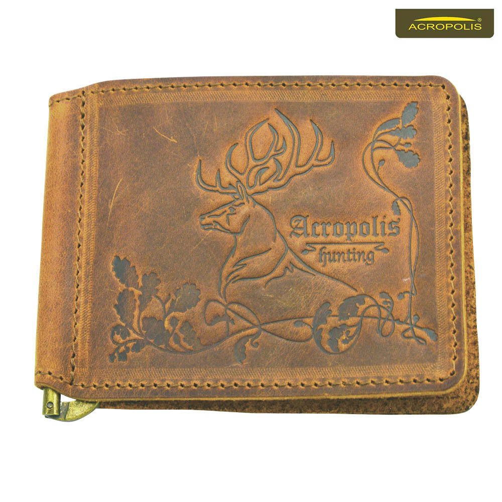 Затискач для грошей шкіряний АГ-2, фото 1