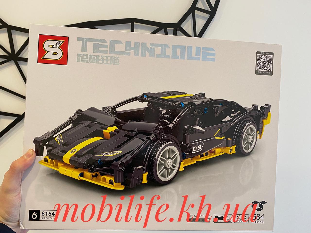 Великий Конструктор Технік (Technic) спортивна машина Lamborghini 25,7 см /584 деталей/ Інерція /