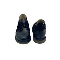 Туфлі жіночі на шнурках зі шкіри чорного кольору “Style Shoes”, фото 3