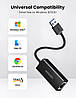 Мережевий адаптер Ugreen USB 3.0 to Gigabit RJ-45 Ethernet Card adapter 10 см Black (CR111), фото 4