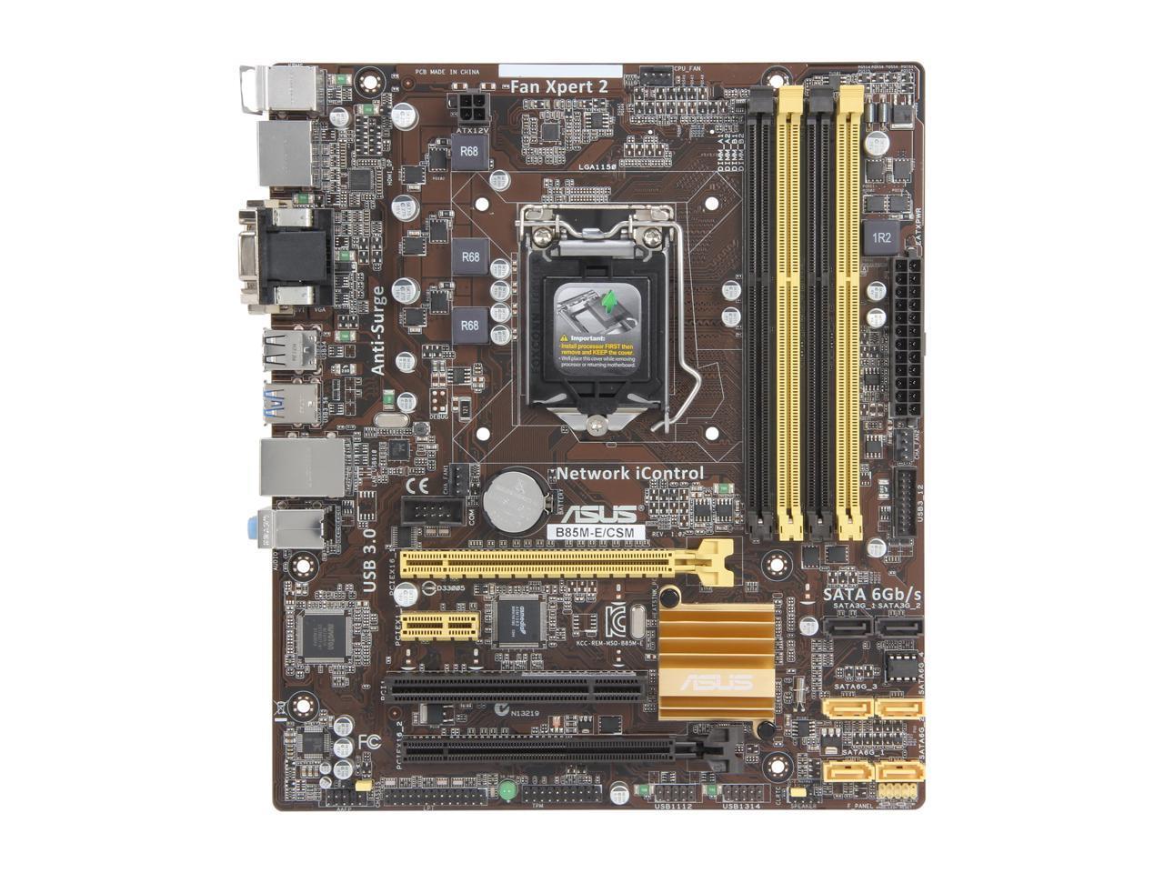 Материнська плата ASUS  B85M-E    Socket 1150 Гарантия 3 мес.