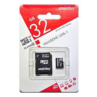 Карта пам'яті Smartbuy MicroSD 32Gb Class 10 + SD-адаптер