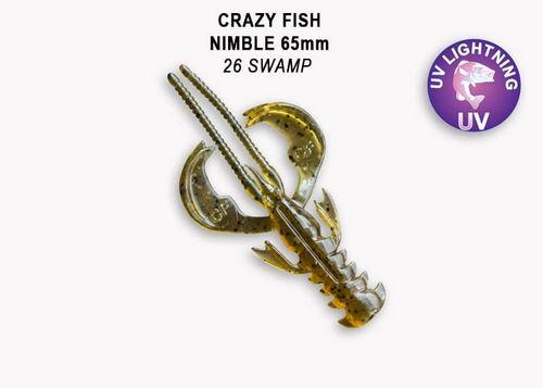 Силікон Crazy Fish Nimble 2.5" 44-65-26-6 кальмар 7pcs, фото 1