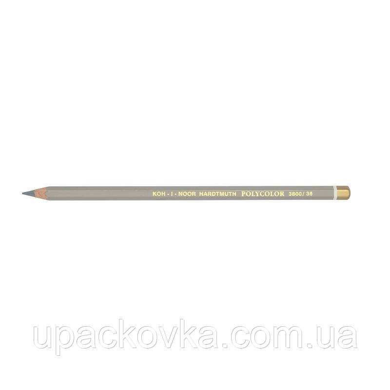 Художній кольоровий олівець сірий платиновий POLYCOLOR KOH-I-NOOR