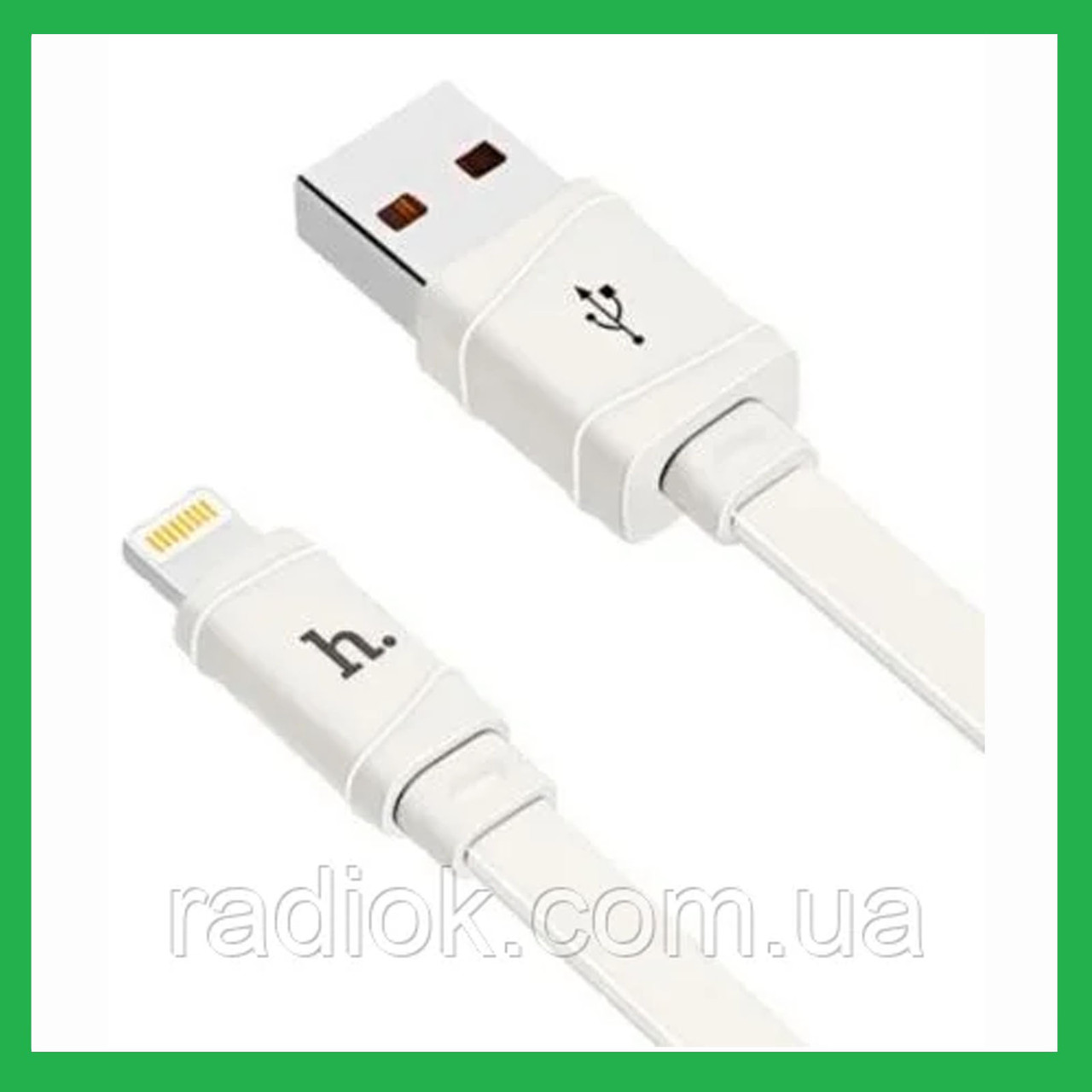 Кабель Lightning — USB, HOCO X5 Bamboo 1.2 м, білий