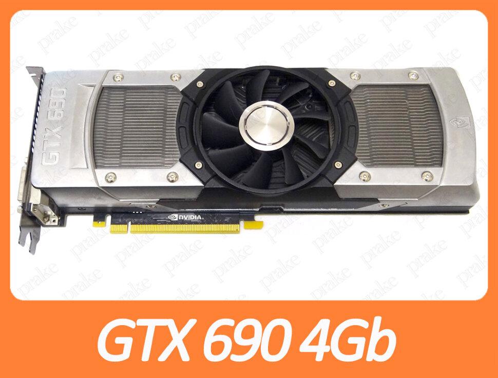 Відеокарта EVGA GTX 690 4Gb PCI-Ex DDR5 512bit (3 x DVI + miniDP), фото 1