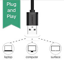 Зовнішня звукова карта USB стереофонічна UGREEN підтримує всі ОС, фото 2