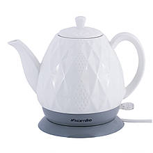 1705B Чайник Kamille 1.7 л електричних ма. з синім LED-підсвічуванням і сталь. декор. вставками