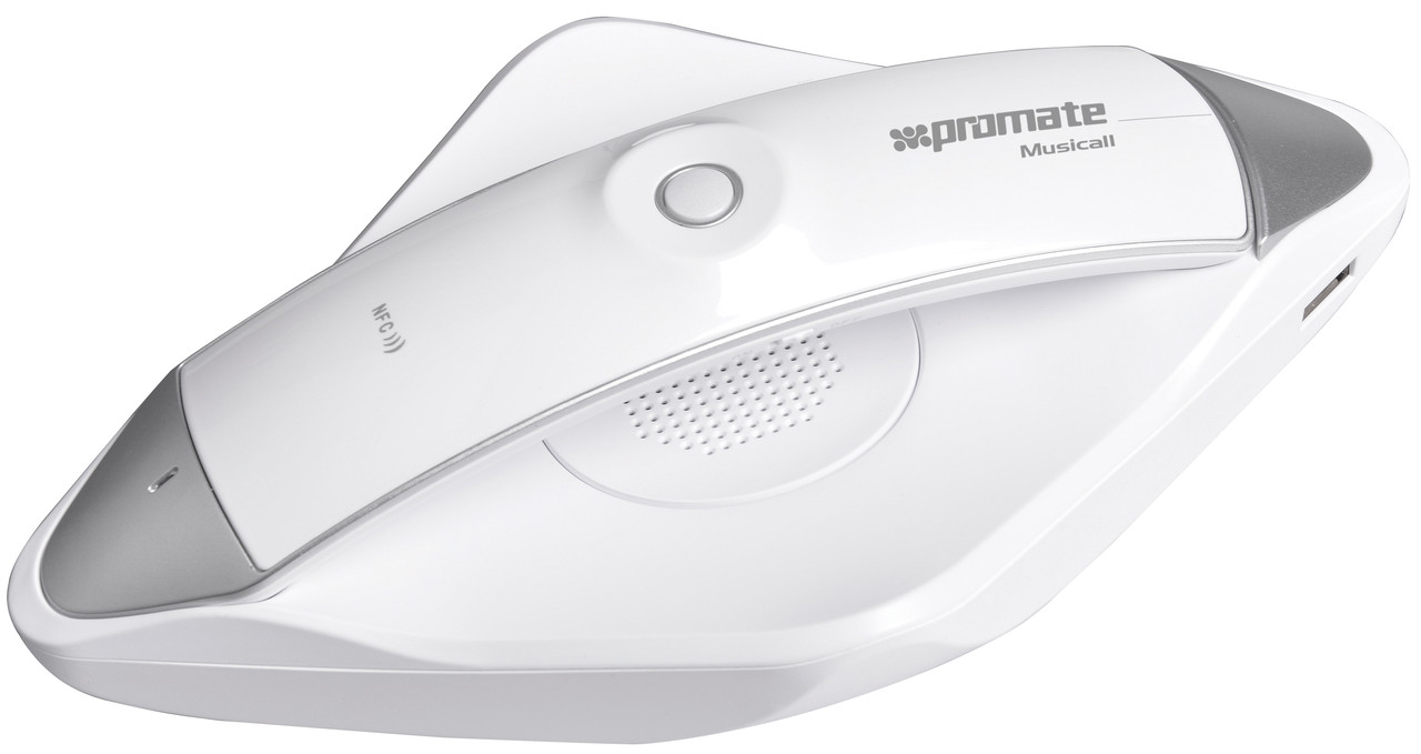 Bluetooth спікерфон Promate Musicall White  (Уцінка) (ch_musicall.white)