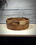Дерев'яна сегментна тарілка ручної роботи (бук, клен, карагач), фото 2