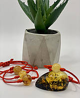 Браслет із натурального бурштину куля, браслет із бурштину