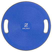 Диск балансувальний балансборд BALANCE BOARD Zelart FI-2583 40х8 см синій-сірий, фото 3