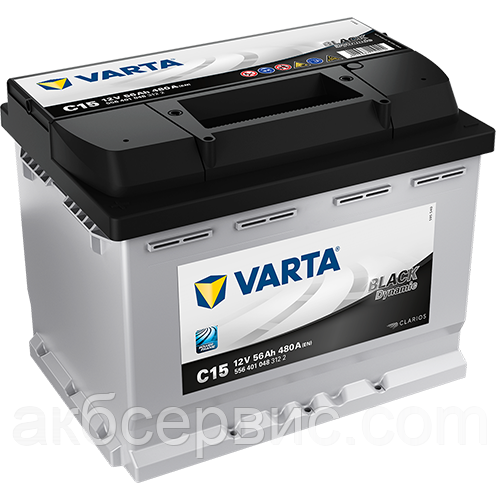 Акумулятор автомобільний Varta 6СТ-56 BLACK dynamic (C15), фото 1