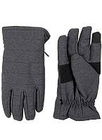 Мужские перчатки Levi's Inteli Touch Screen стеганые, нейлоновые, лыжные, серый, р.L 100% оригинал,USA