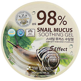 Універсальний Гель "Равликовий муцин" 3W Clinic Snail Soothing Gel 300 мл