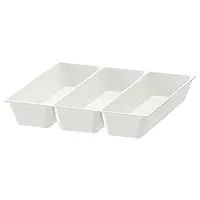 IKEA UPPDATERA Поднос / подставка для столовых приборов, белый (704.600.17)
