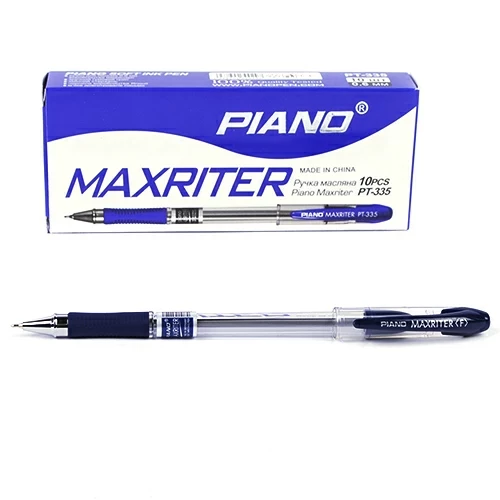 Ручка масляна "Piano" "Maxriter" синя, PT-335