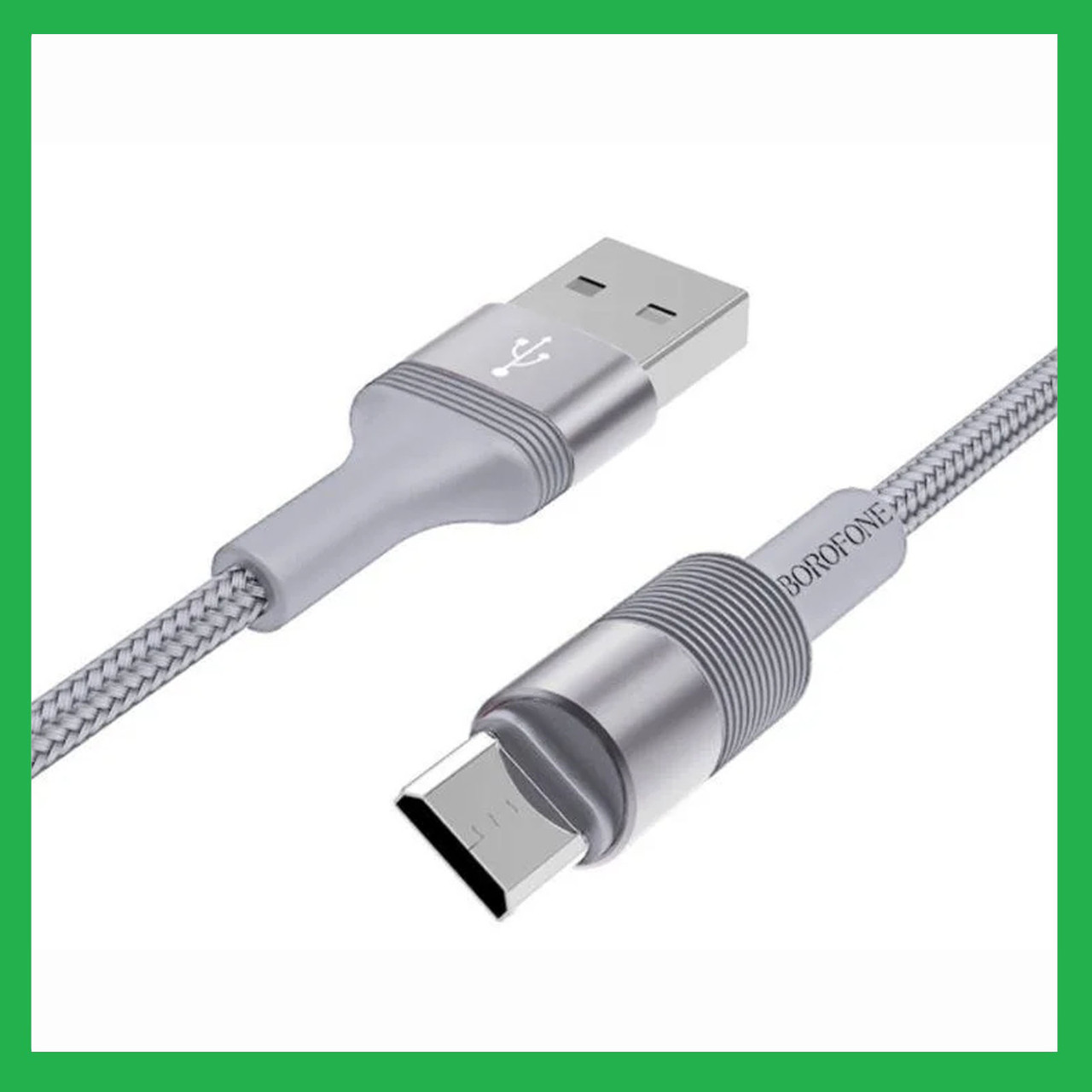 USB-кабель Borofone BX21 micro USB 1m сірий