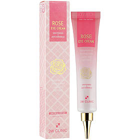 Крем для очей з трояндовою водою 3W Clinic Rose Eye Cream 40 мл