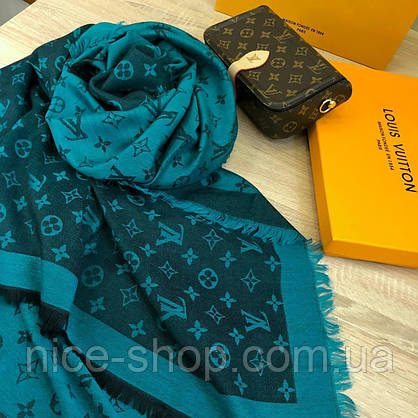 Хустка Louis Vuitton зелена комбі, фото 5