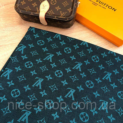 Хустка Louis Vuitton зелена комбі, фото 4