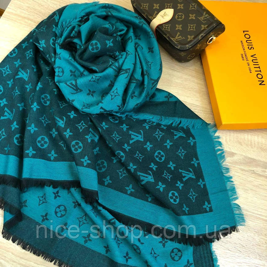 Хустка Louis Vuitton зелена комбі, фото 1
