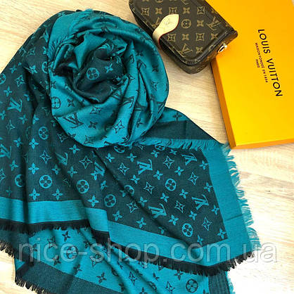 Хустка Louis Vuitton зелена комбі, фото 6