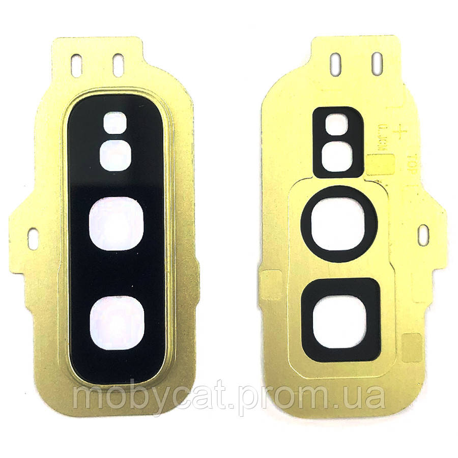 Скло камери Samsung Galaxy S10e G970F (жовте у рамці), фото 1