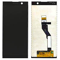 Екран (дисплей) Sony Xperia XA2 Plus H4413 H4493 H3413 + тачскрин черный оригинал Китай
