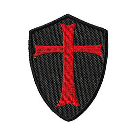 Вишитий шеврон "Щит Тамплієрів" на липучці