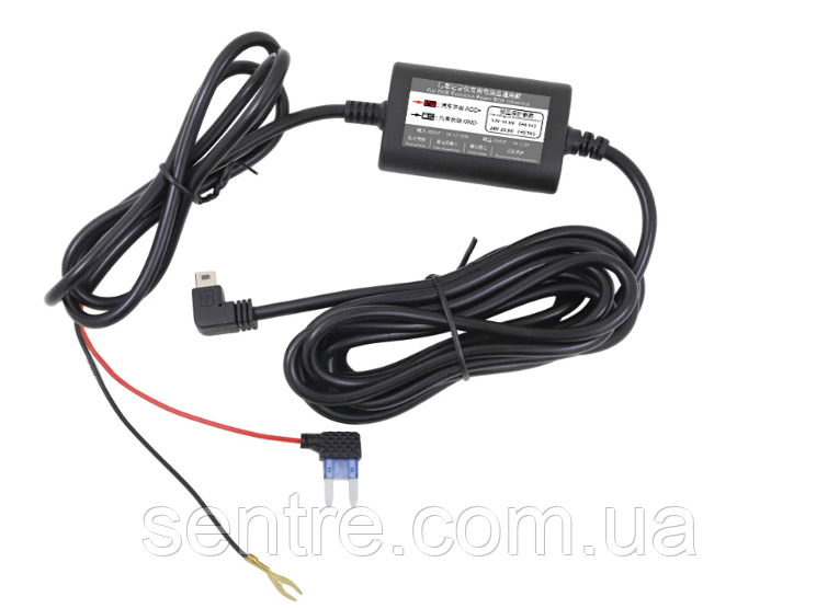 Кабель для відеореєстратора Mini USB, (Г-подібний / під 90 градусів) Правий.