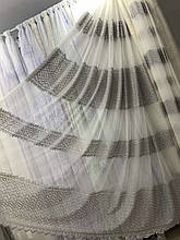 Тюль грек-сітка з вишивкою №82832