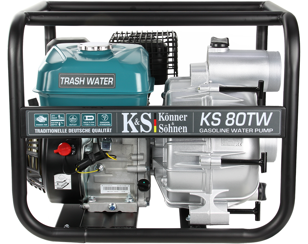 Мотопомпа для брудної води Konner&Sohnen KS 80TW