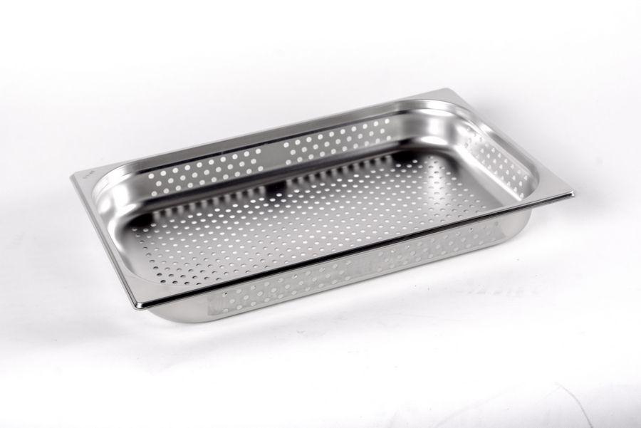 Гастроємність Brillis перфорована н/з без ручок 1/1x65mm, Ø 6 mm