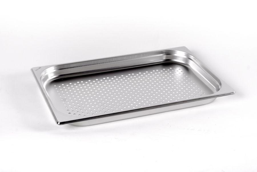 Гастроємність Brillis перфорована н/з без ручок 1/1x40mm, Ø 6 mm