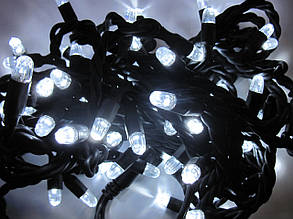 20м 400LED 8режимів на Чорному Шнурі Гірлянда Світлодіодна Холодна від Мережі Кристал