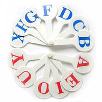 Навчальне віяло букв: англійський алфавіт