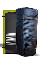 Бойлер непрямого нагрівання з теплообмінником PlusTerm з нержавіючої сталі 200 л, З м'якою ізоляцією, Цільнозварний