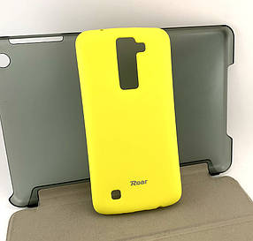Чохол для LG K8, K350E накладка силіконовий бампер Roar Jelly жовтий
