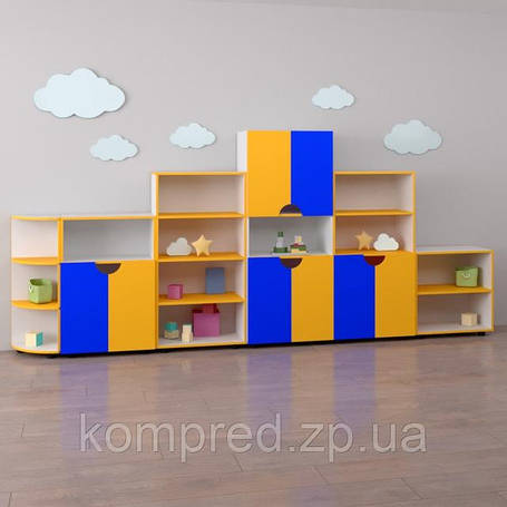 Дитячі стінки для дошкільних закладів, меблі для НУШ і дитячих садочків Kompred