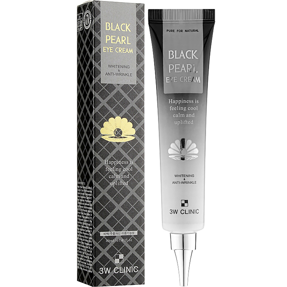 Крем під очі живильний з екстрактом чорних перлів 3W Clinic Black Pearl Eye Cream 40 мл, фото 1