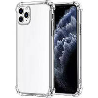 Силиконовый чехол-накладка прозрачный 6D Apple iPhone 12 Pro Max