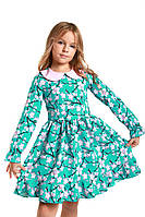Детское платье с цветочным принтом 116р