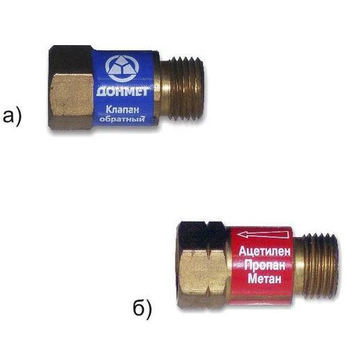 Клапан зворотній кисневий ОБК, ОБГ  (на різак)